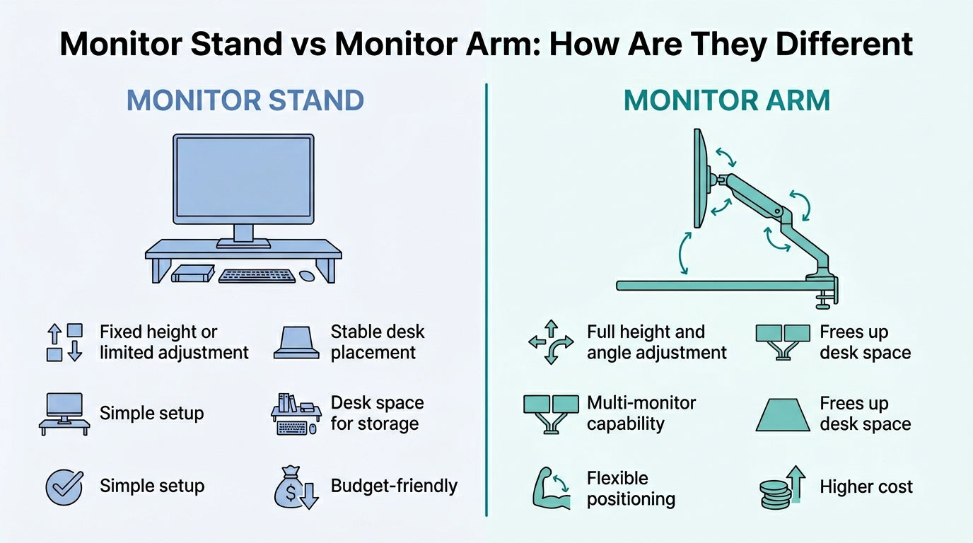 monitor stand vs monitor arm featured image