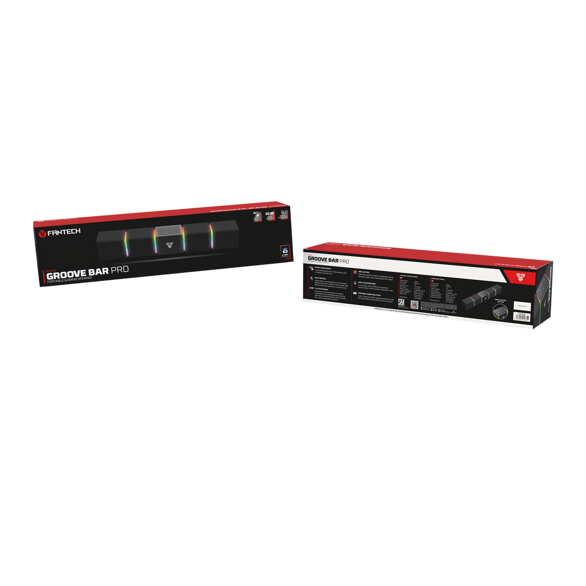 Groove Bar Pro BS163 Portable Gaming Speaker – 10W RMS Computer Soundbar with Bluetooth 5.4 & USB-C