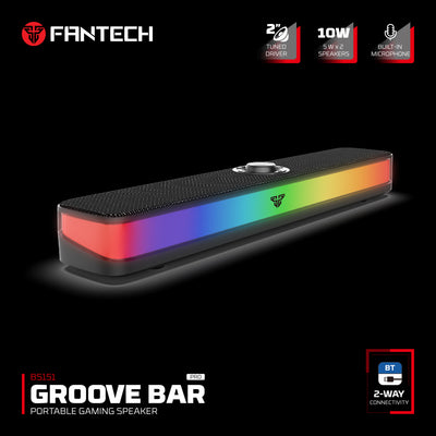 Fantech GROOVE BAR PRO BS151 Portable Wireless RGB Gaming Soundbar