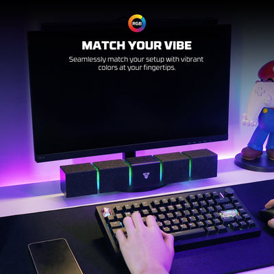 Groove Bar Pro BS163 Portable Gaming Speaker – 10W RMS Computer Soundbar with Bluetooth 5.4 & USB-C