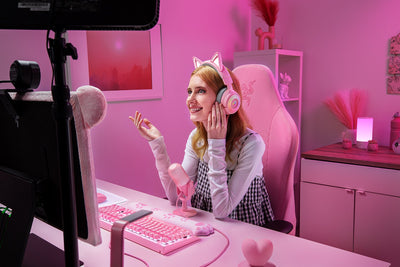 Razer Kraken Kitty V3 Pro Wireless RGB Headset - Quartz