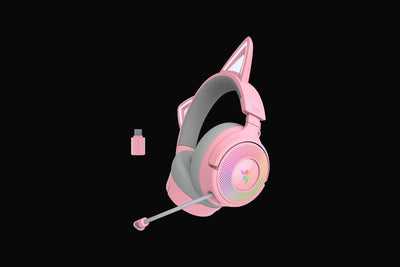 Razer Kraken Kitty V3 Pro Wireless RGB Headset - Quartz