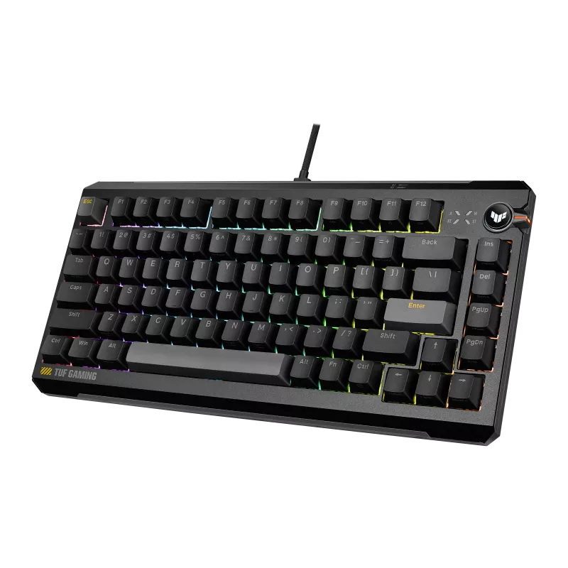 ASUS TUF Gaming K4 HFX Magnetic 75 Keyboard - Black