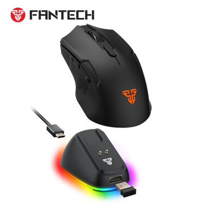 Fantech Cruiser II WG11V2RD Wireless RGB Gaming Mouse & Charging Dock Combo